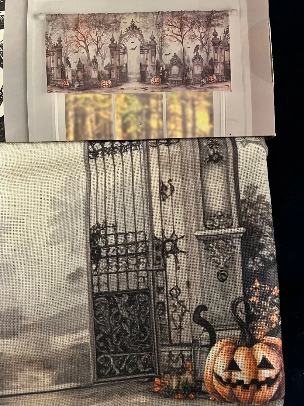 Tahari Home Halloween Valance